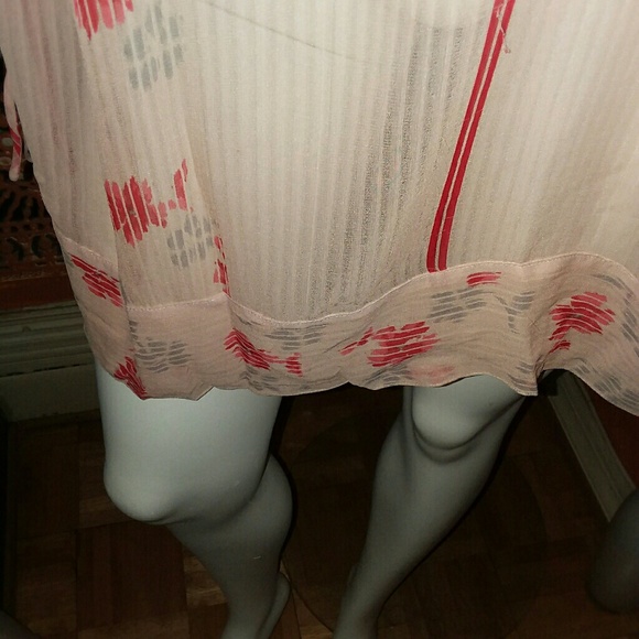 BEAUTIFUL SHEER DRESS 100% SILK - Picture 4 of 5